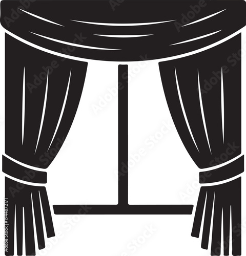 Curtains Draping Around Window