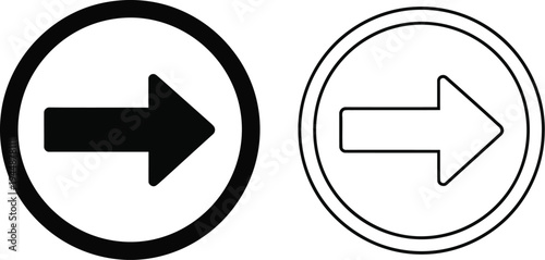 Directional arrows signs isolated on transparent background, Vector