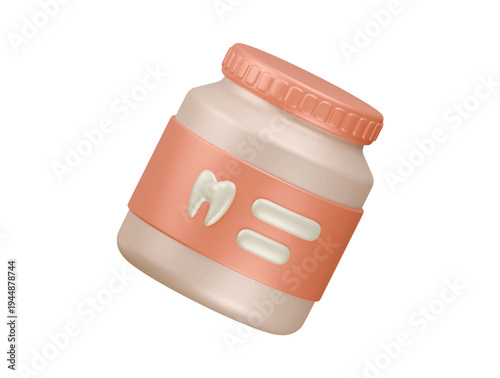 tooth medicine icon 3d illustration render
