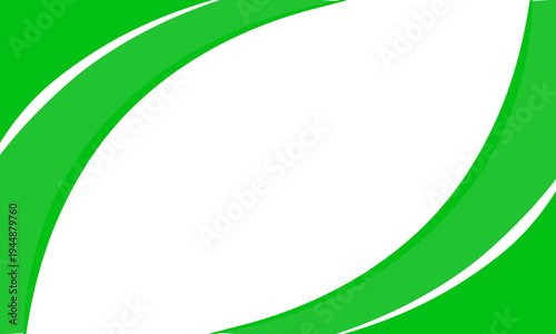 Abstract Green Business Background with Curved Lines
