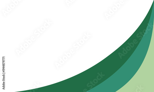 Abstract Green Modern Background with Curves