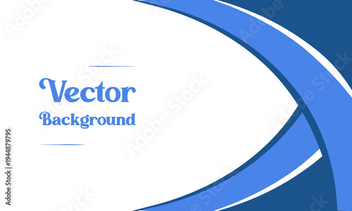 Abstract Blue Business Curve Background With Curved Lines