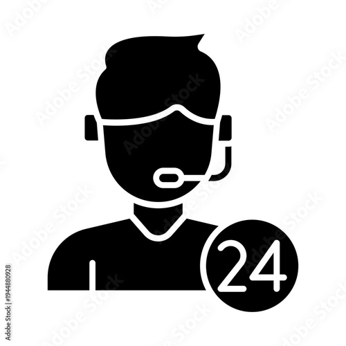 24 hours support Icon