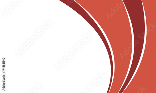 Modern Abstract Red Flowing Curves Background