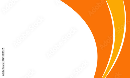 Modern Abstract Orange Flowing Curves Background