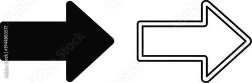 Arrows direction signs isolated on transparent background, Vector