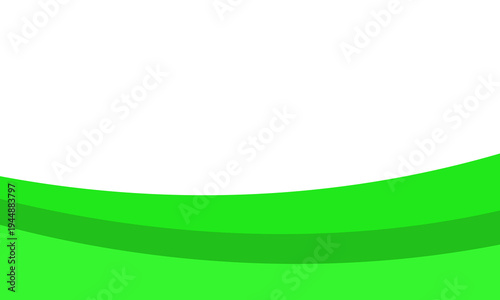 Modern Green Corporate Background with Curved Shapes