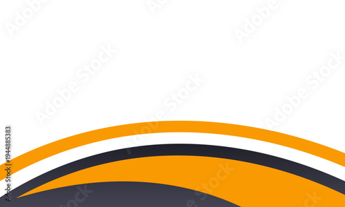 Yellow Business Flow Curved Lines Background