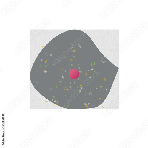 Tactile seed scatter patterns vector, textured cut paper SVG