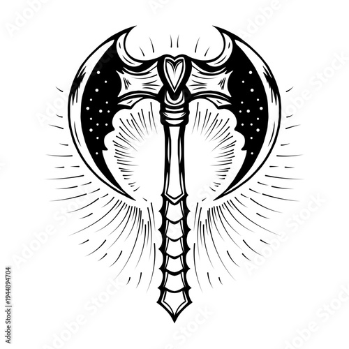 Glyph style illustration depicting shoulder skeleton structure