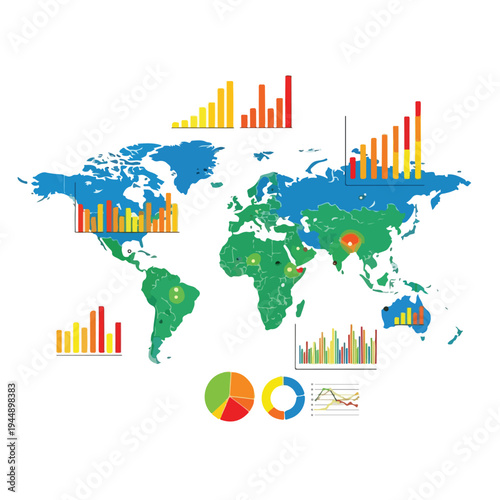 Global Data Analysis Charts and Graphs.