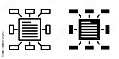 Planning icon, element icon for design branding, print, and digital media