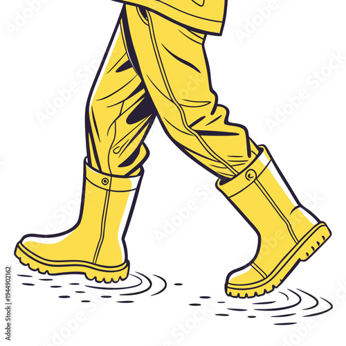 Yellow rain boots and pants yellow pants footwear clothing legs