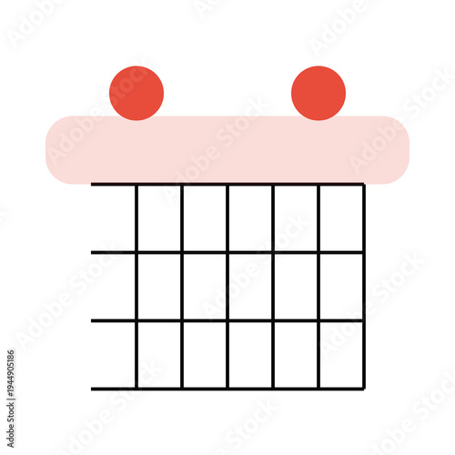 Pink calendar icon Vector