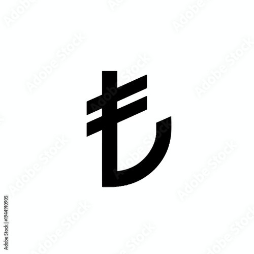 Turkish Lira Currency Symbol Icon - A Clean and Modern Representation of the Turkish Lira Sign