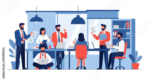 Diverse Group of Professionals Working Together.