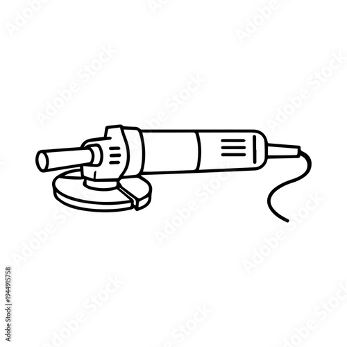 grinder tool icon vector isolated
Vector line icon on a white background