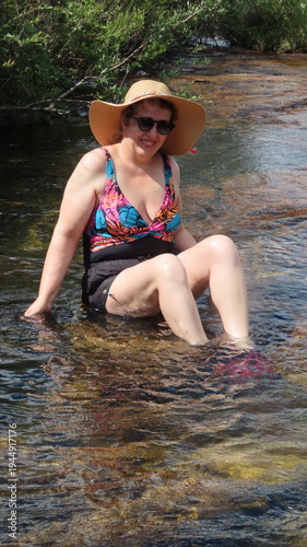 Woman in the river