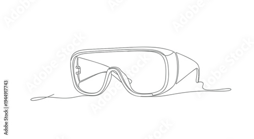 Vector illustration of goggles
