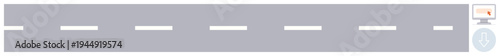Autonomous driving, smart mobility, future transportation, AI systems, road safety, technology innovation. Straight road design with a processing symbol. Autonomous driving and smart mobility concept