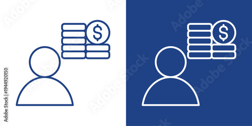 Capital Blue And White Icon Style Collection