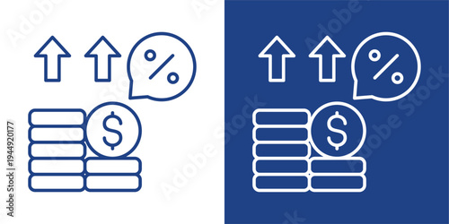 Interest Blue And White Icon Style Collection