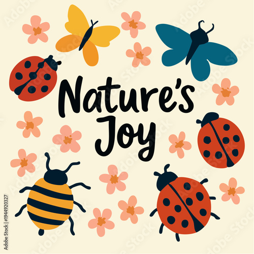 playful nature chorus dancing with bright wings, tiny blossoms, and joyful creatures in a warm whimsical harmony