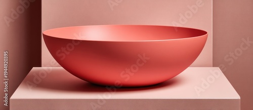 Pink Bowl on a Pink Surface.