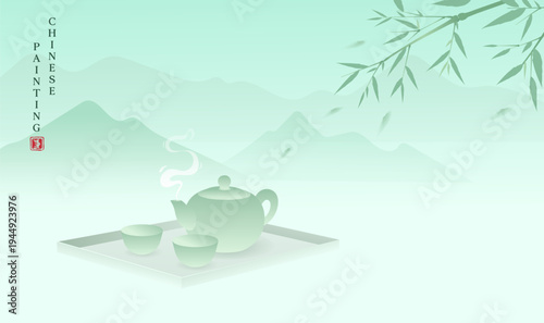 Chinese Tea Culture Traditional Tea Art Background Design