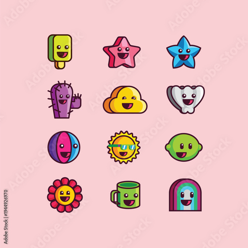 Variant Happy Face Clip Art