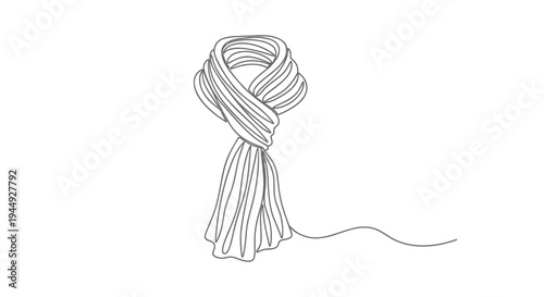 Vector illustration of a skein of yarn