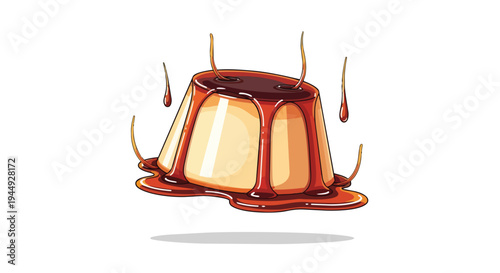 Delicious Caramel Custard Pudding with Sweet Syrup Drizzle