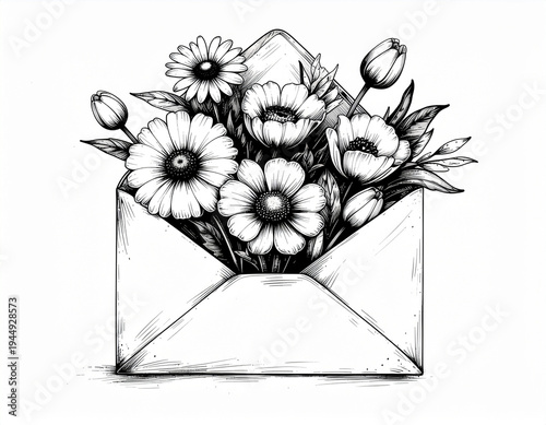 delicate letter of blossoms unfolding gentle beauty, soft nostalgia, and nature’s quiet message of renewal
