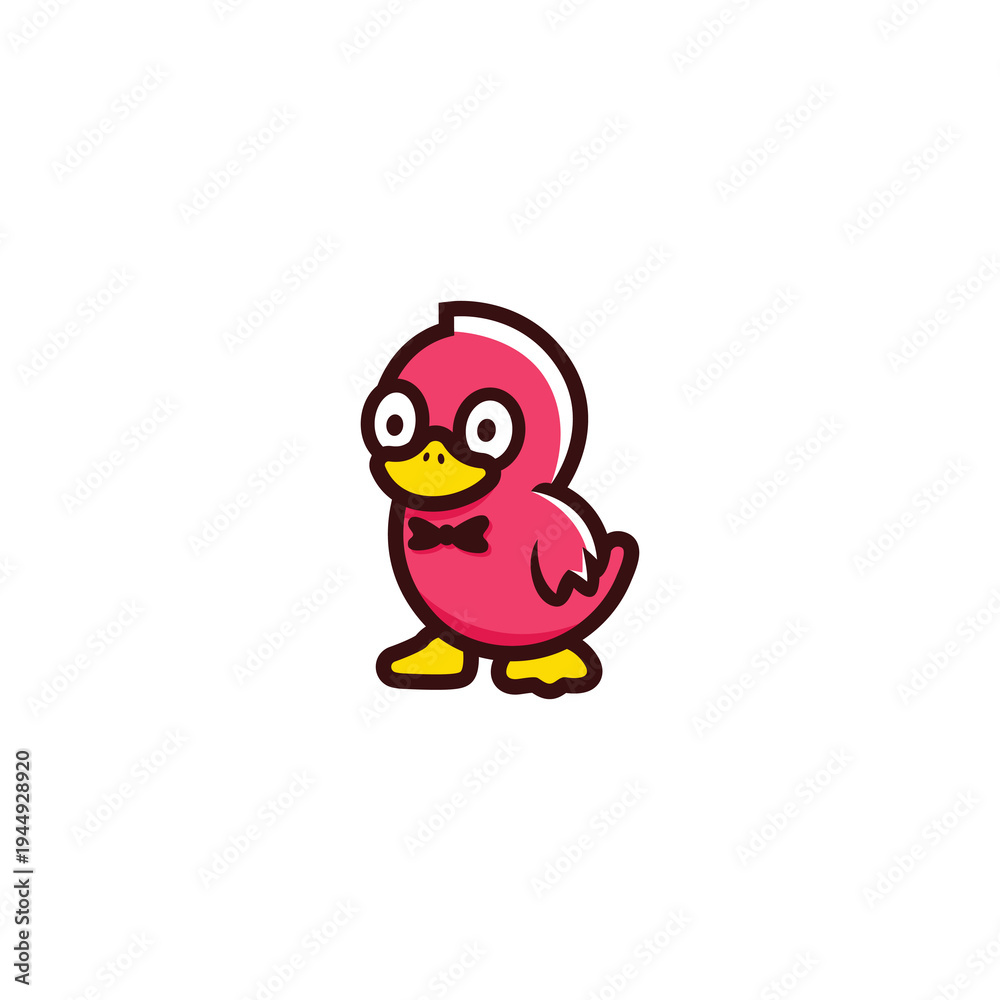 Obraz premium Creative fun drawing baby duck