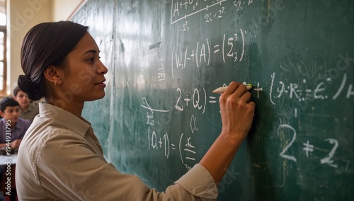 female student in classroom