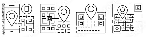 QR code scan location identification for mobile device application usability testing