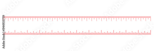 Measuring scale, markup for rulers vector illustration. Various measurement scales with divisions. Measuring tool. Blank measuring scale indicator . Vector Illustration . EPS 10