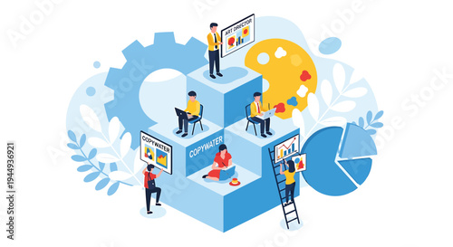 Set of business infographic elements vector