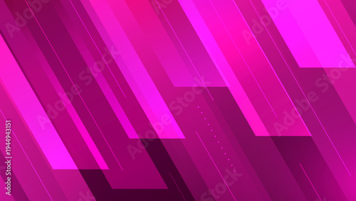 High energy pink and fuchsia abstract design with overlapping diagonal shapes for dynamic marketing and advertising