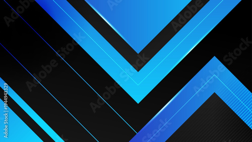 Clean blue and black geometric background with diagonal stripes and professional aesthetic for business presentations