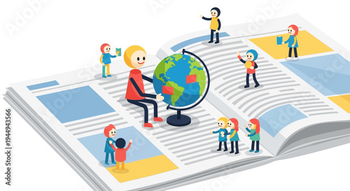 Diverse Community Engaging with Global Information and Collaborative Learning on an Open Publication, Fostering Knowledge Sharing