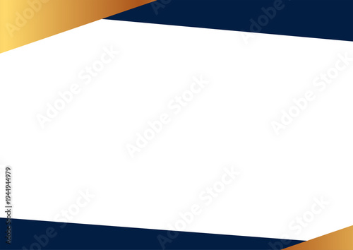 Abstract Geometric certificate certificate Background with Navy Blue and Gold Accents.