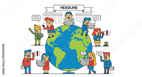 Global information dissemination Connecting communities and sharing news across continents with active communication