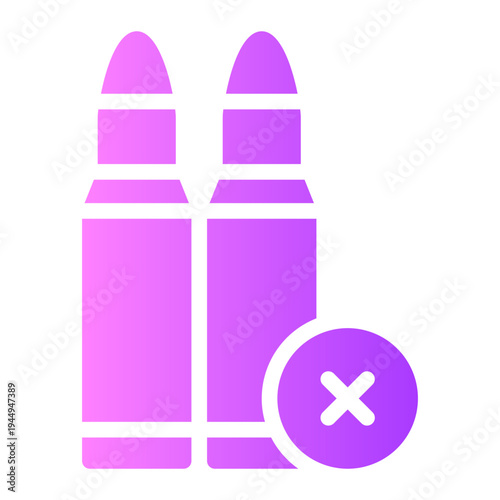 delete gradient icon