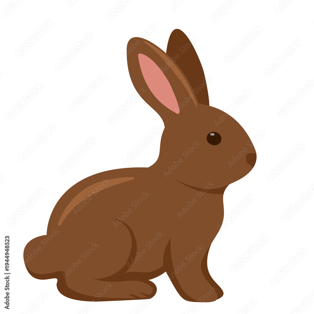 Obraz premium Stylized bunny animal illustration