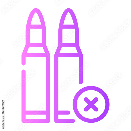 delete gradient icon