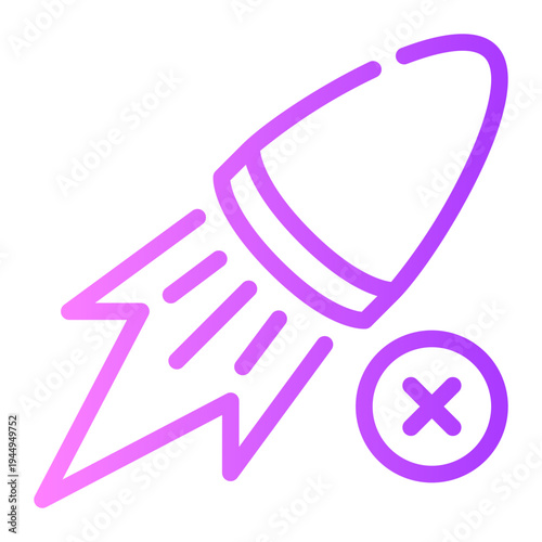 delete gradient icon