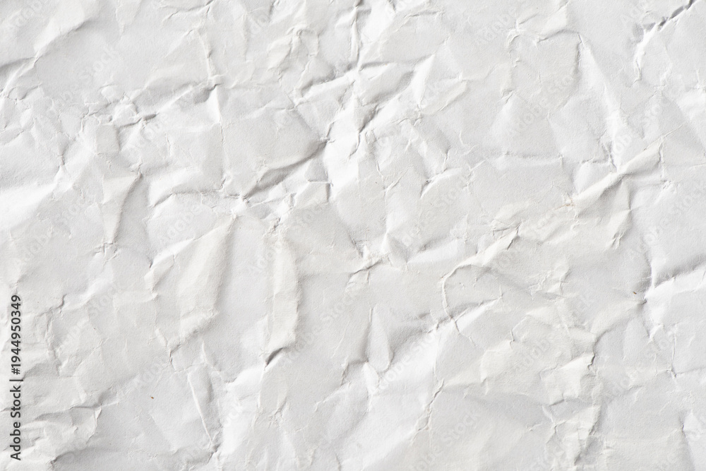 Obraz premium white crumpled paper texture background 
