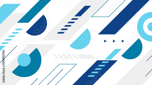 Professional blue toned background with diagonal stripes and geometric elements suitable for corporate or tech layouts