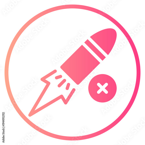 delete gradient icon